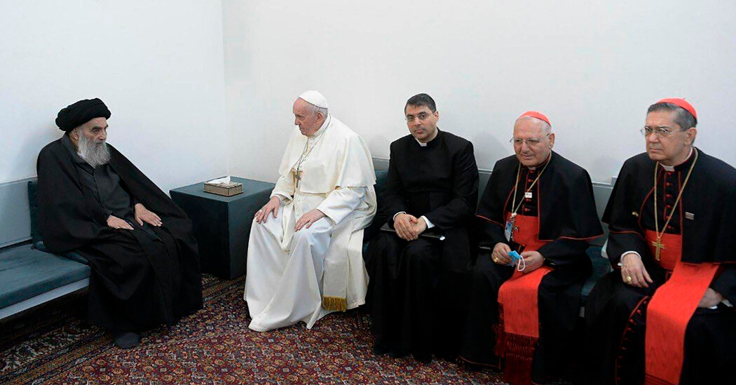 Paus Francis Bertemu Ayatollah Teratas Irak sebagai Keduanya Mendesak Perdamaian