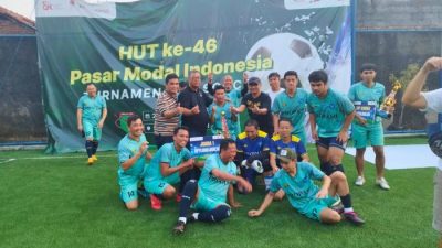 PROPAMI Raih Gelar Juara dalam Turnamen Mini Soccer HUT ke 46 Pasar Modal Indonesia